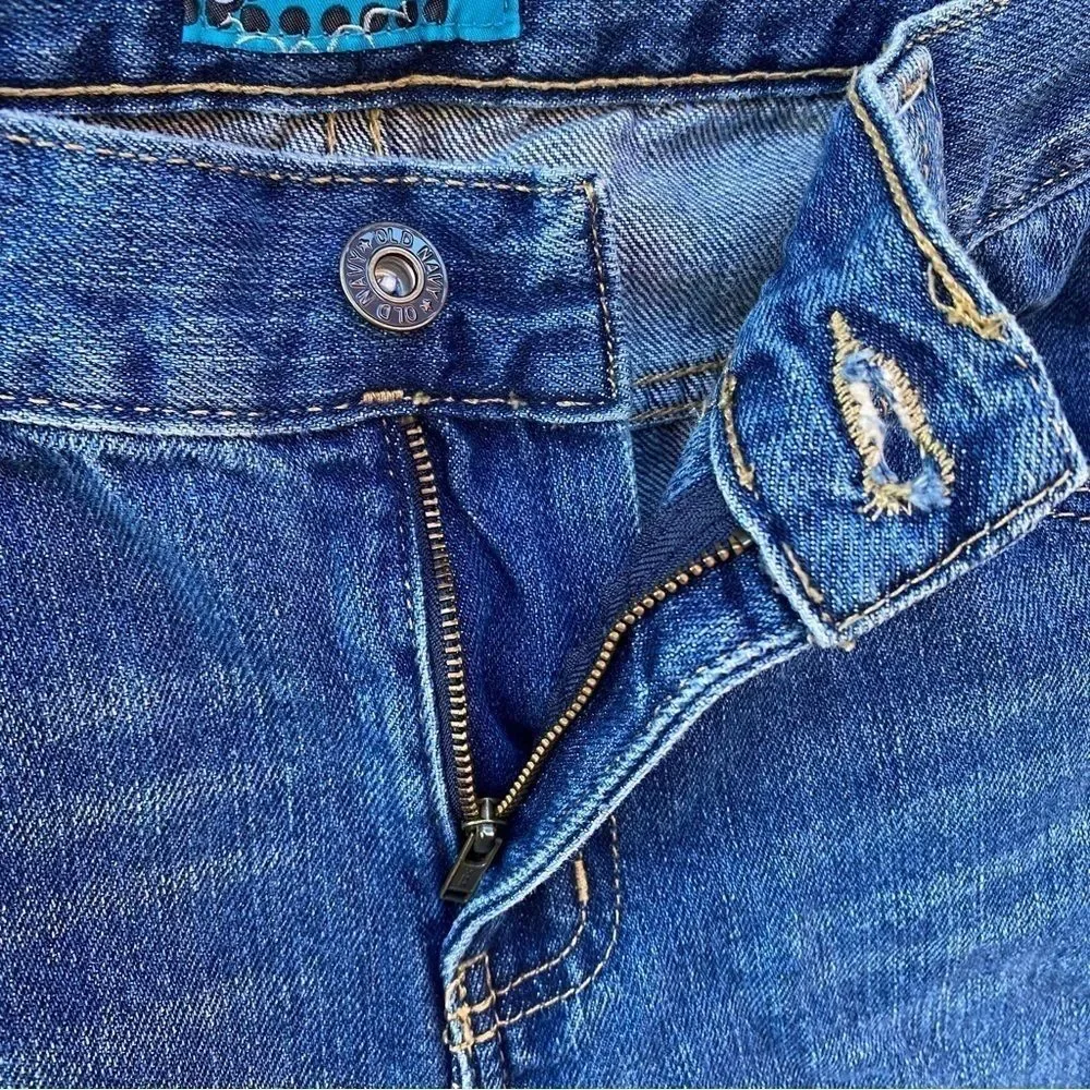 Old Navy Kids Loose Ample Lennon Wide Leg Adjustable Jeans Sz 14